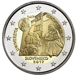 Slowakije 2 euro 2017 Istropolitana UNC